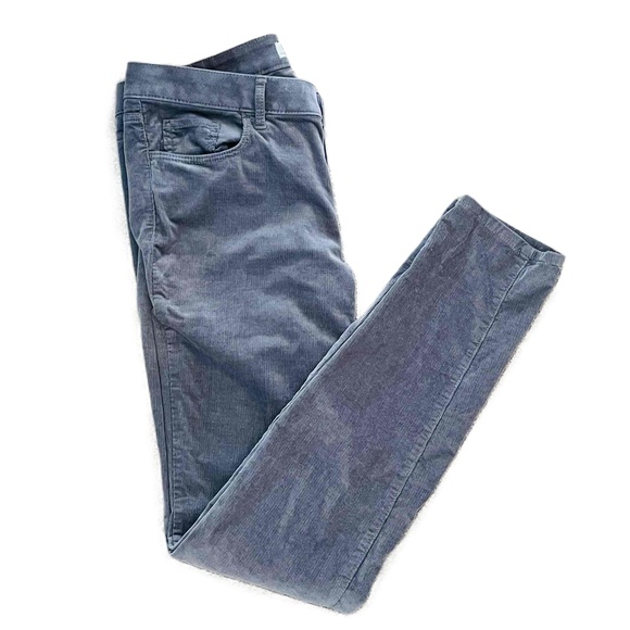 LOFT Pants - LOFT Womens Gray Size 6 Casual Corduroy Straight Leg Pants